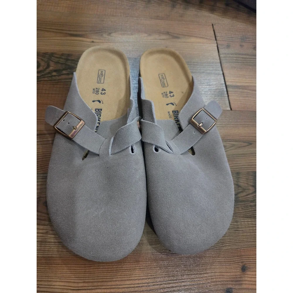 Birkenstock Boston Clog Soft Footbed Suede Slip On Sports Casual Normcore 43 10